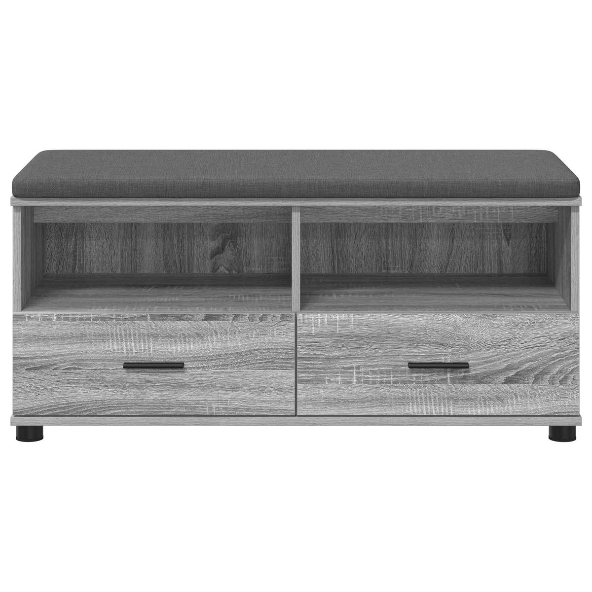 vidaXL Ławka w przedpokoju Szary Sonoma 100 x 38 x 46 cm