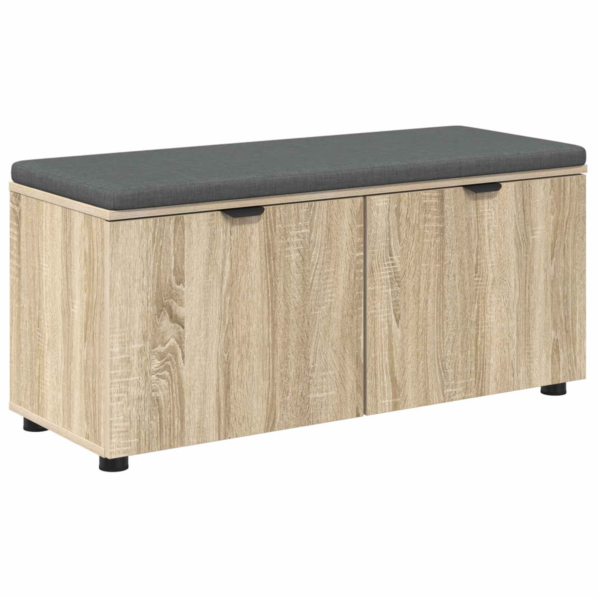 vidaXL Ławka w przedpokoju z poduszką Dąb Sonoma 100 x 38 x 46 cm