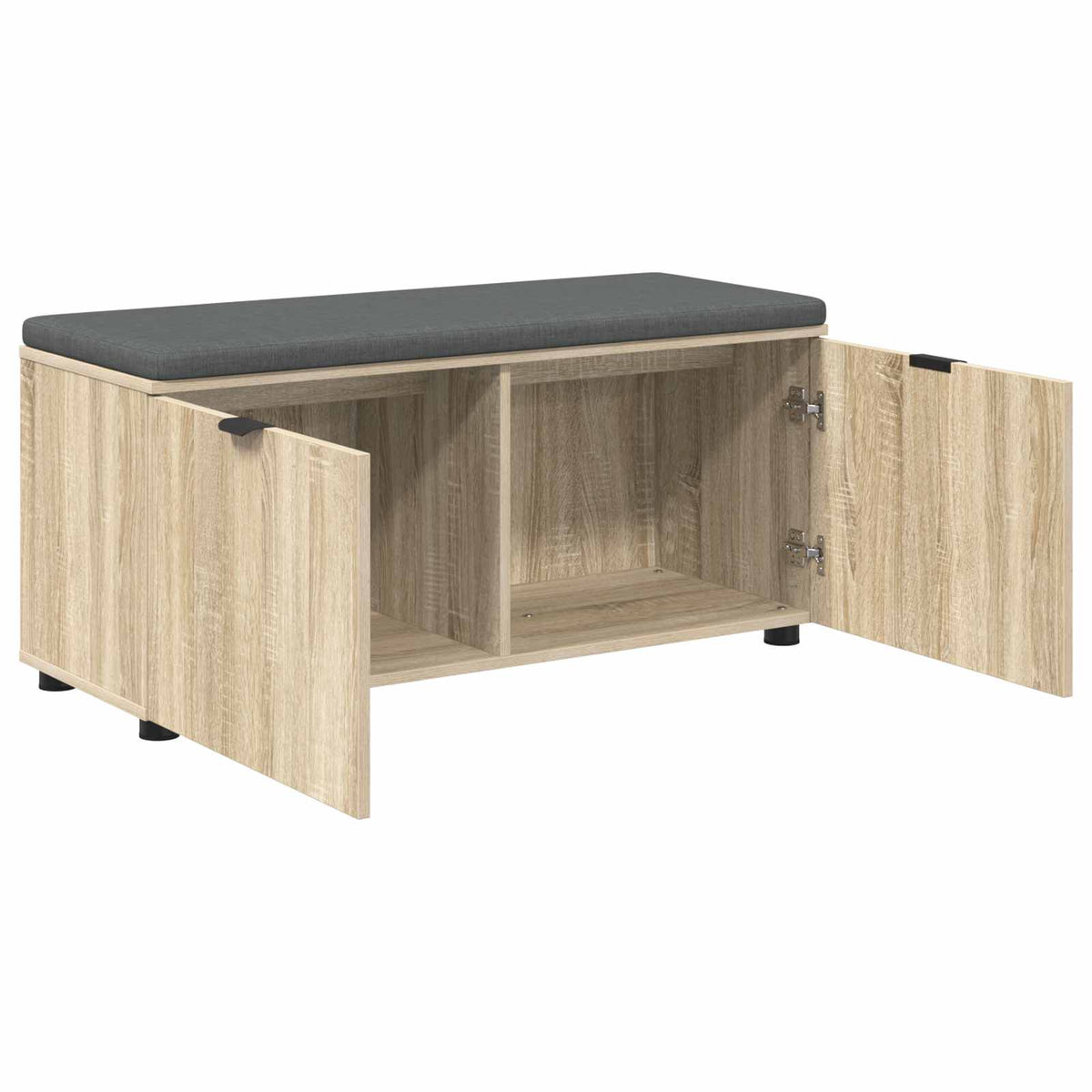 vidaXL Ławka w przedpokoju z poduszką Dąb Sonoma 100 x 38 x 46 cm