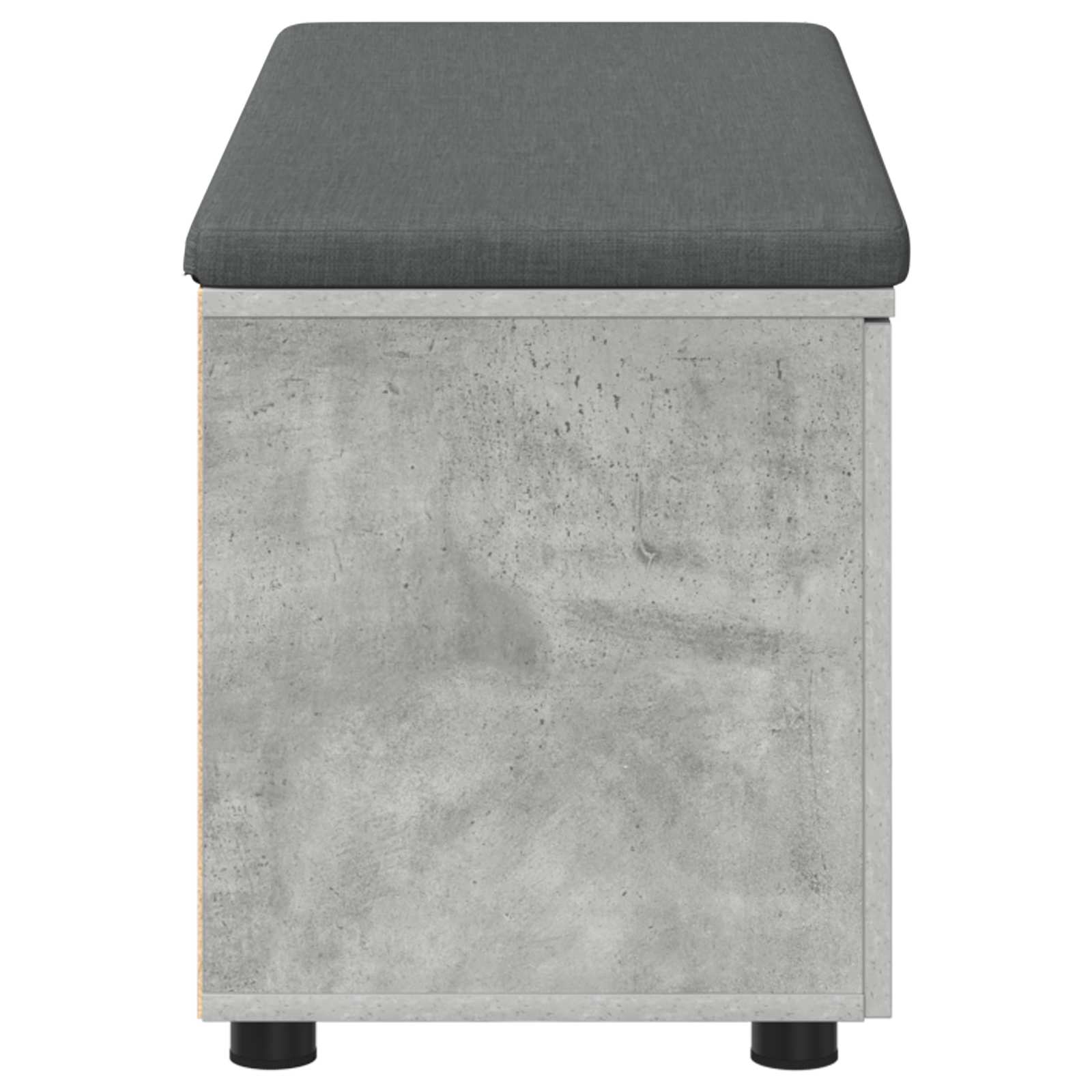 vidaXL Ławka w przedpokoju z poduszką Betonowy Szary 100 x 38 x 46 cm