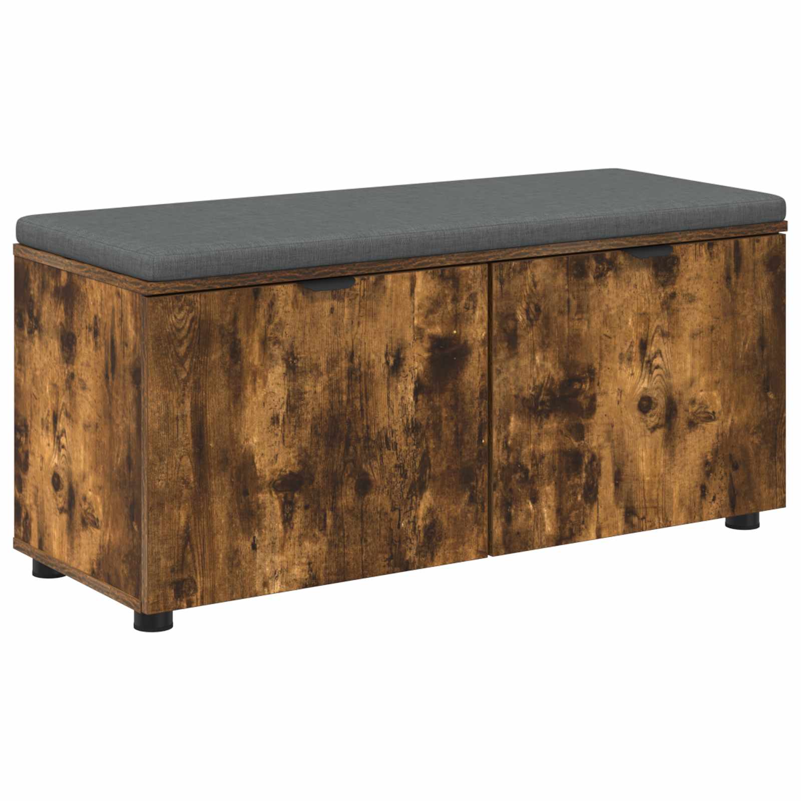 vidaXL Ławka w przedpokoju z poduszką Dąb Wędzony 100 x 38 x 46 cm