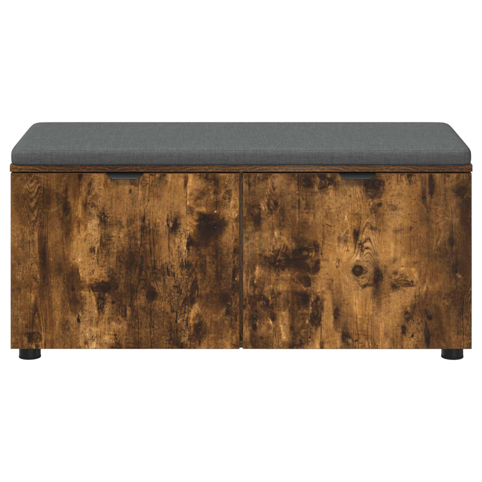 vidaXL Ławka w przedpokoju z poduszką Dąb Wędzony 100 x 38 x 46 cm