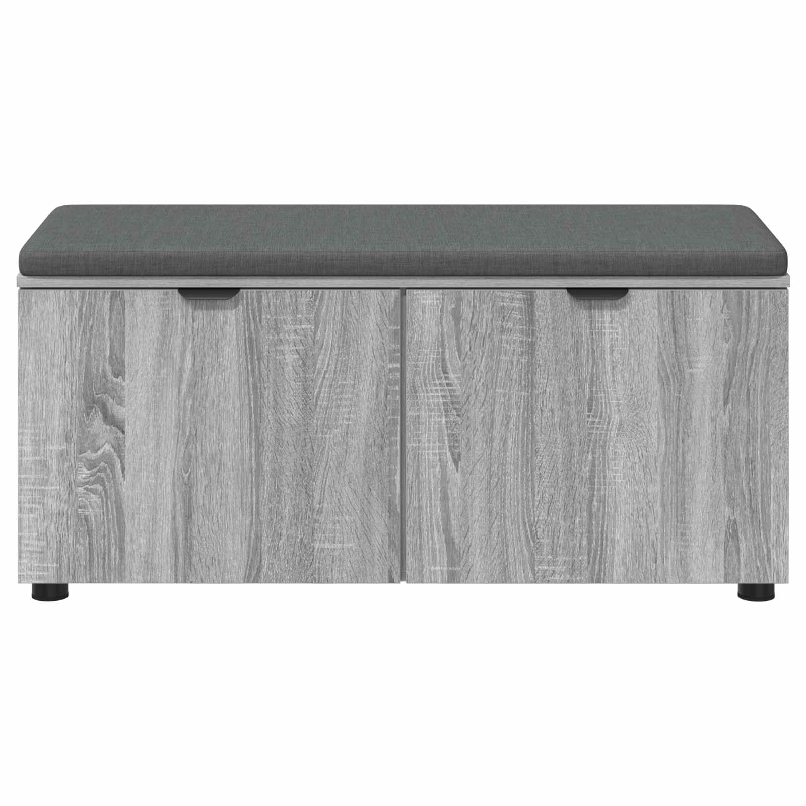 vidaXL Ławka w przedpokoju z poduszką Szary Sonoma 100 x 38 x 46 cm