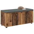 vidaXL Ławka w przedpokoju z poduszką Stare drewno 100 x 38 x 46 cm