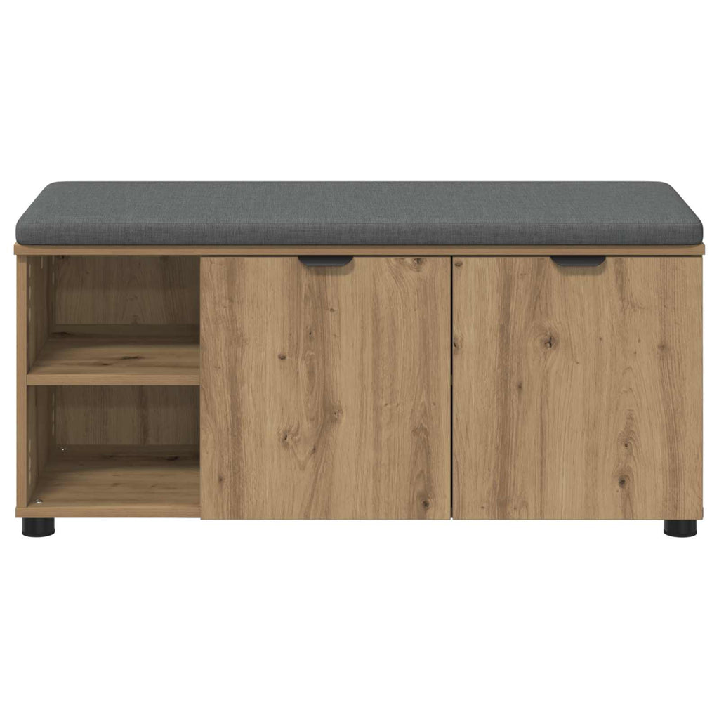 vidaXL Ławka w przedpokoju Dąb Rzemieślniczy 100 x 38 x 46 cm