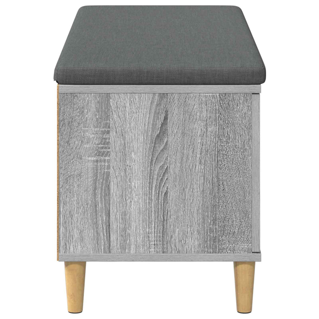 vidaXL Ławka w przedpokoju z poduszką Szary Sonoma 100 x 38 x 46 cm