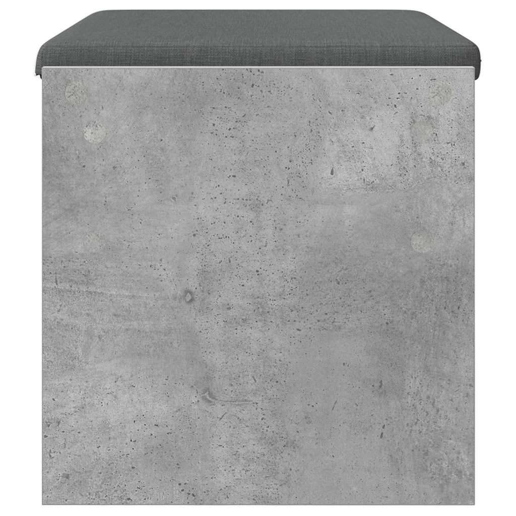 vidaXL Ławka w przedpokoju z poduszką Betonowy szary 63 x 38 x 40 cm