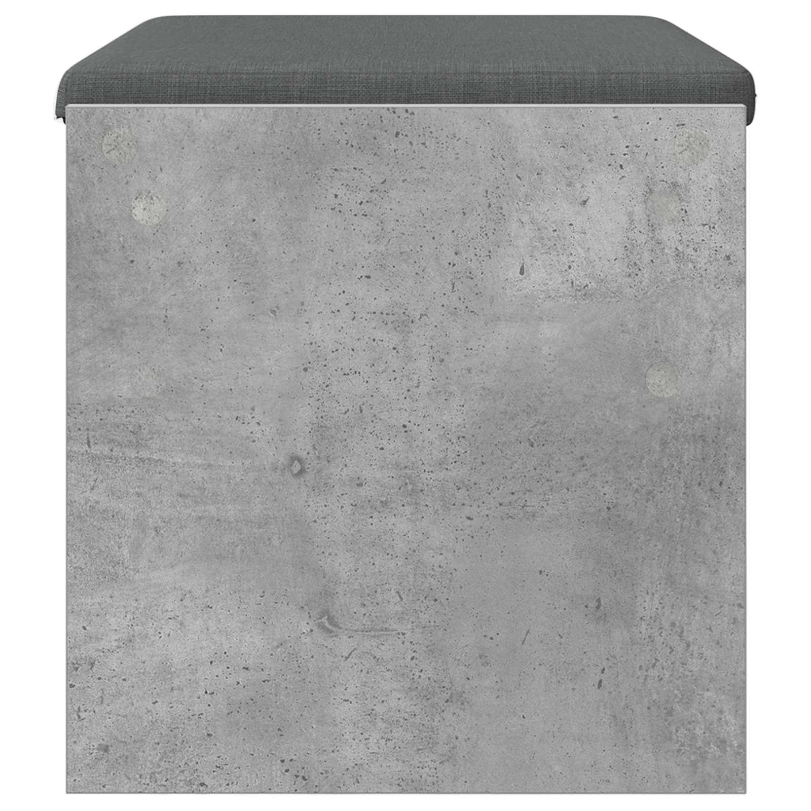 vidaXL Ławka w przedpokoju z poduszką Betonowy szary 63 x 38 x 40 cm