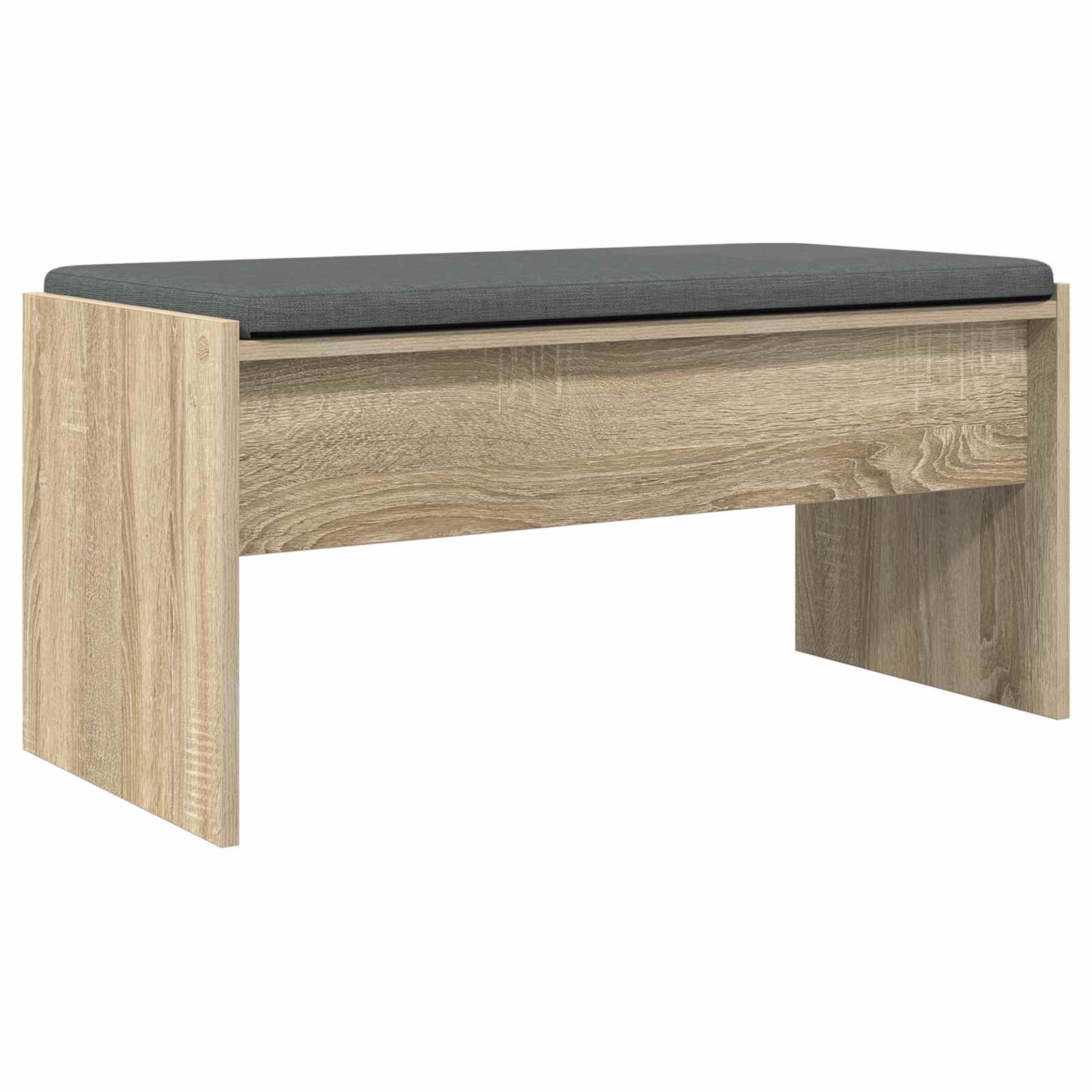 vidaXL Ławka w przedpokoju z poduszką Dąb Sonoma 83 x 38 x 40 cm
