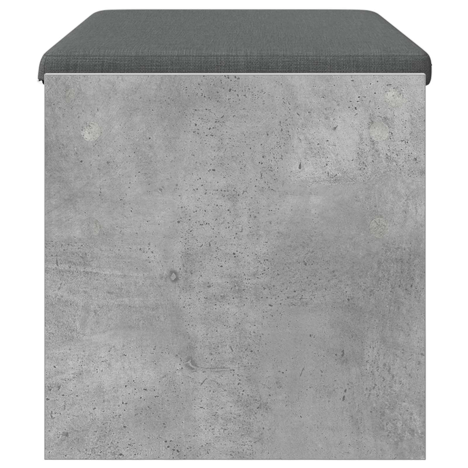 vidaXL Ławka w przedpokoju z poduszką Betonowy szary 83 x 38 x 40 cm