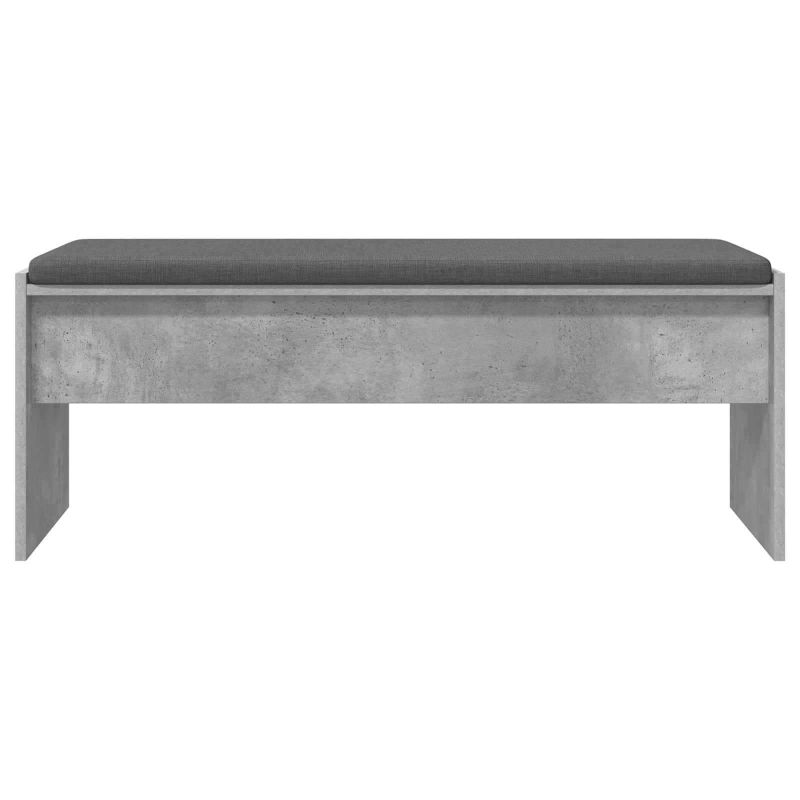 vidaXL Ławka w przedpokoju z poduszką Betonowy szary 103 x 38 x 40 cm