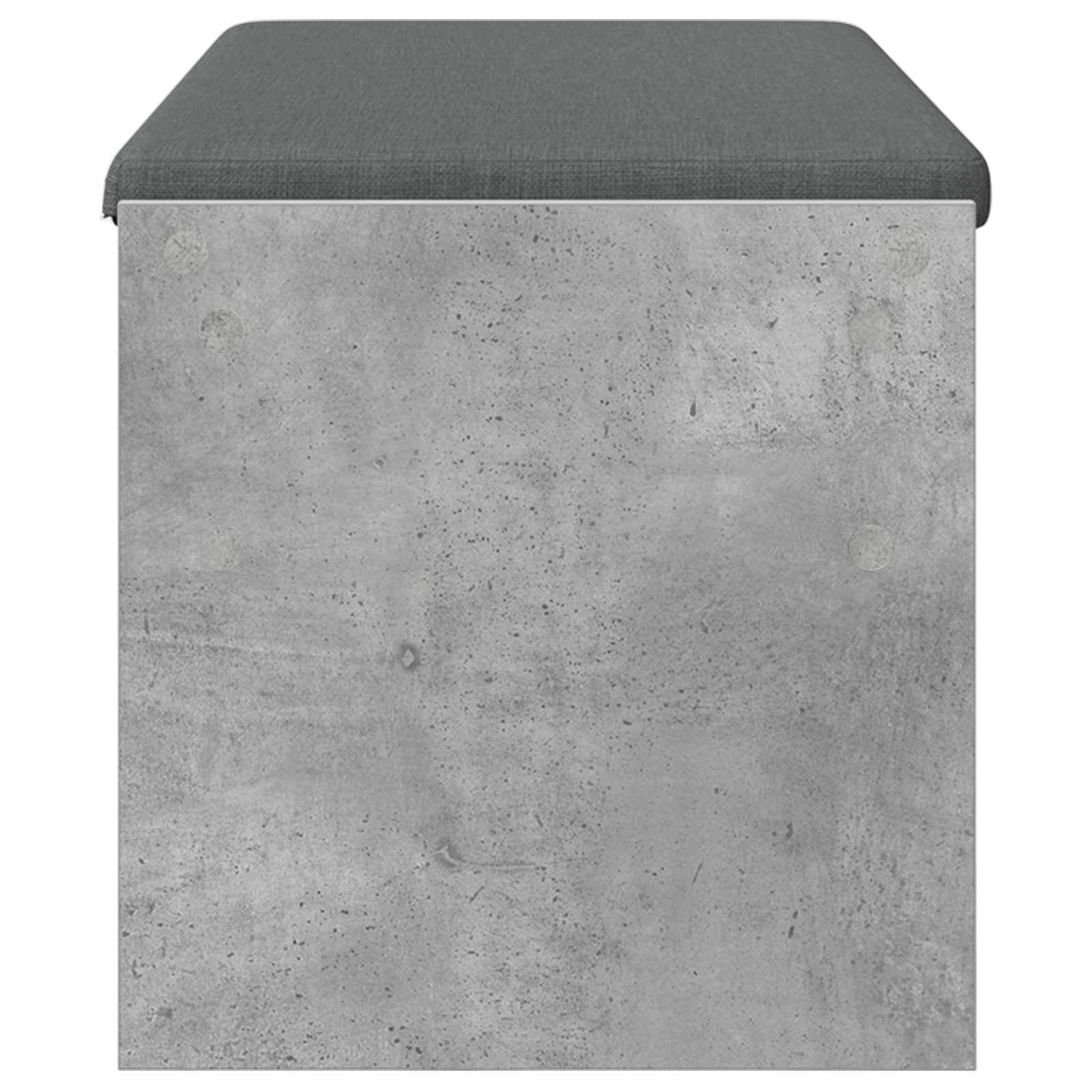 vidaXL Ławka w przedpokoju z poduszką Betonowy szary 103 x 38 x 40 cm