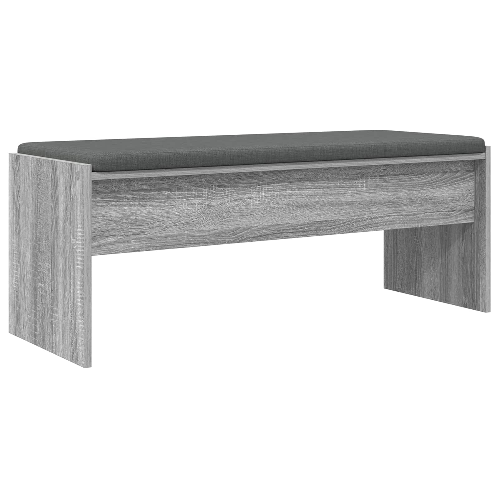 vidaXL Ławka w przedpokoju z poduszką Szary Sonoma 103 x 38 x 40 cm