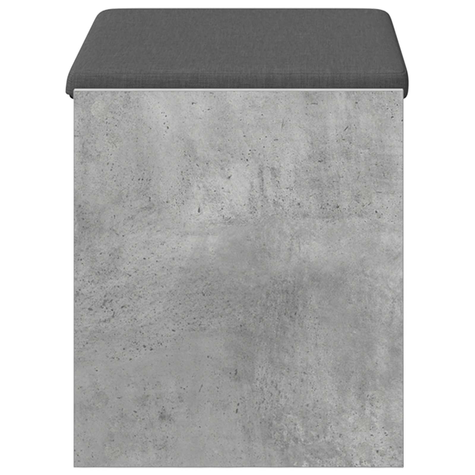 vidaXL Ławka w przedpokoju z poduszką Betonowy Szary 63 x 38 x 45 cm