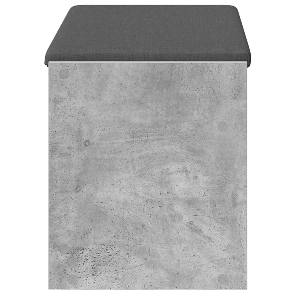 vidaXL Ławka w przedpokoju z poduszką Betonowy Szary 83 x 38 x 45 cm