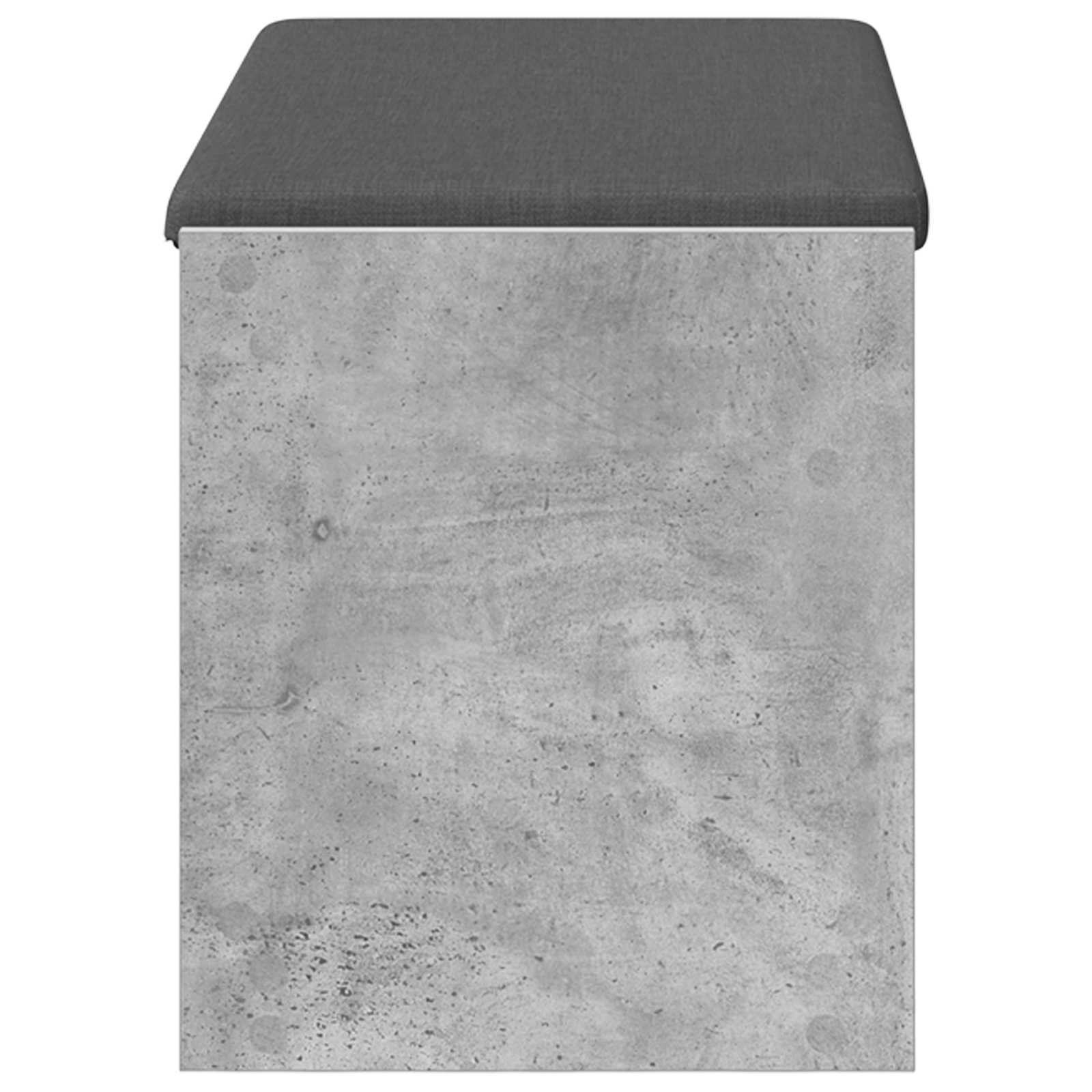 vidaXL Ławka w przedpokoju z poduszką Betonowy Szary 83 x 38 x 45 cm