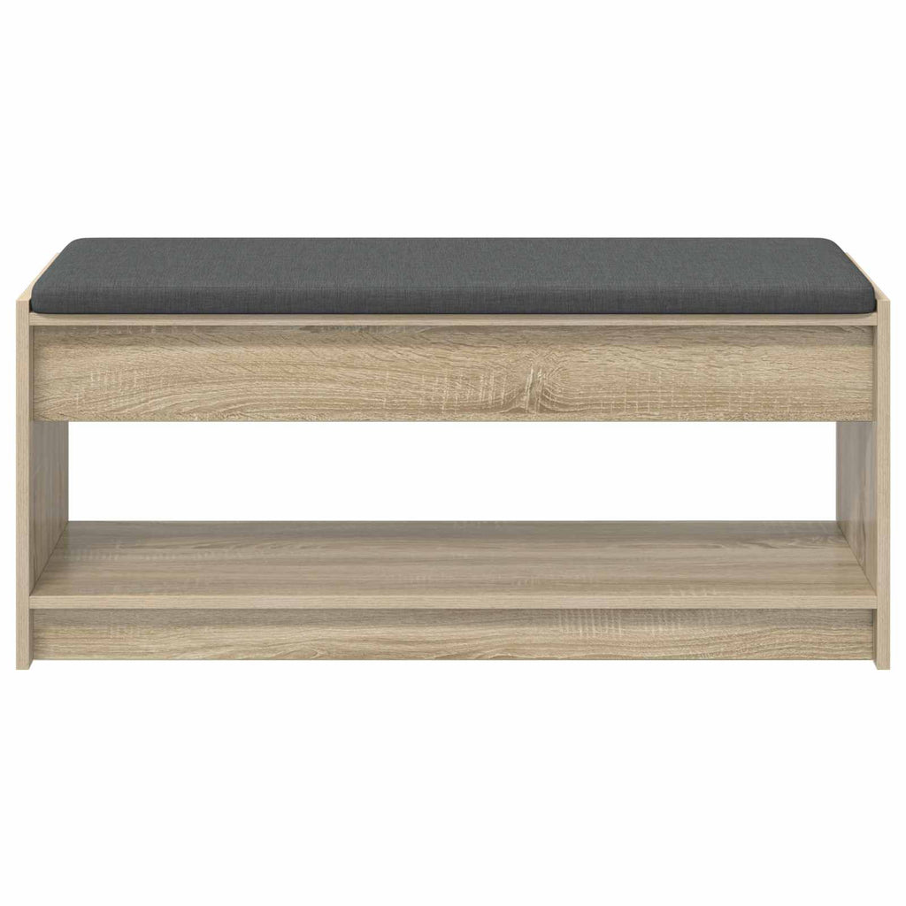 vidaXL Ławka w przedpokoju z poduszką Dąb Sonoma 103 x 38 x 45 cm