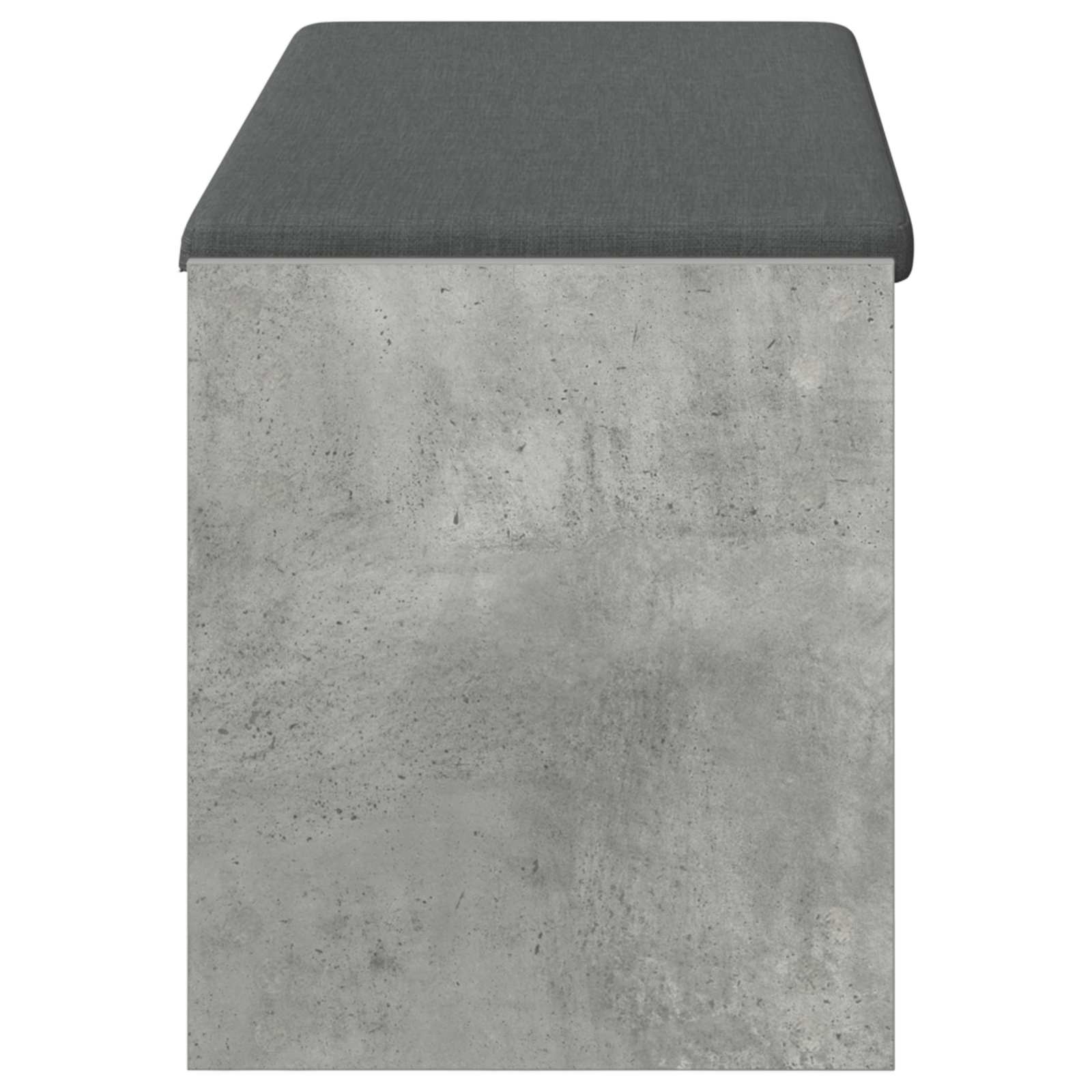 vidaXL Ławka w przedpokoju z poduszką Betonowy Szary 103 x 38 x 45 cm