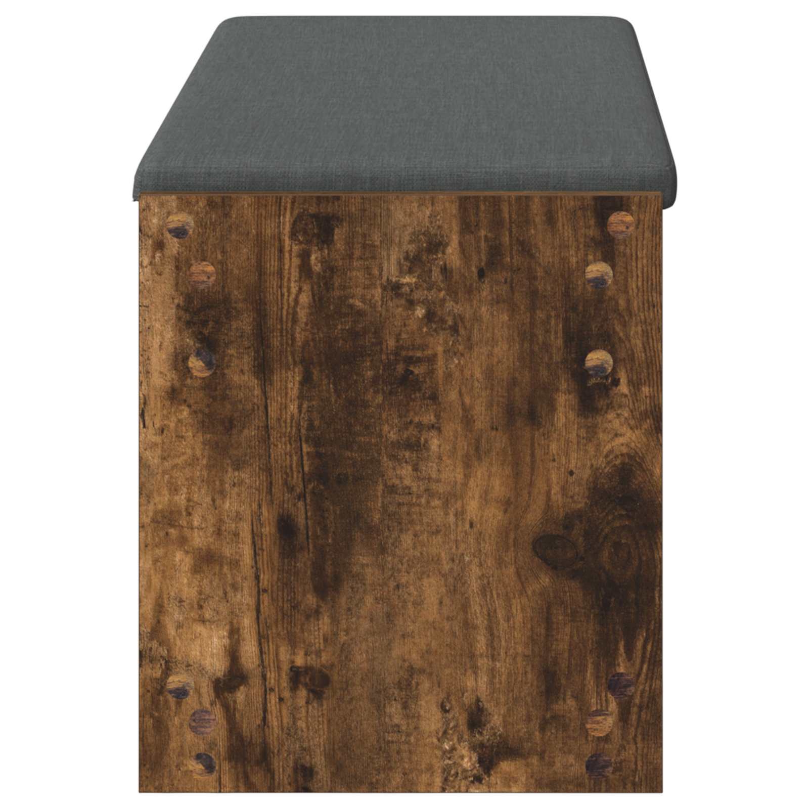 vidaXL Ławka w przedpokoju z poduszką Dąb Wędzony 103 x 38 x 45 cm