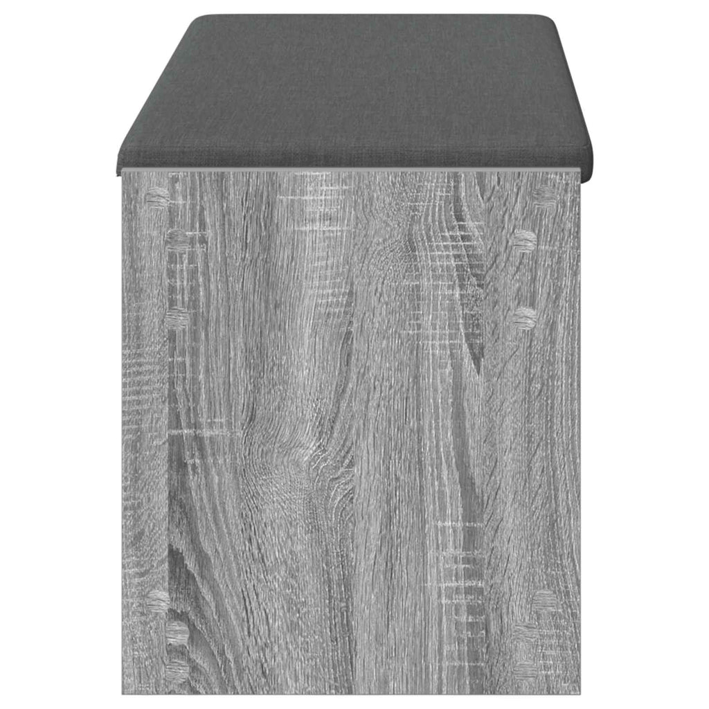 vidaXL Ławka w przedpokoju z poduszką Szary Sonoma 103 x 38 x 45 cm