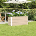 vidaXL Donica Kość słoniowa 100 x 40 x 45 cm Stal