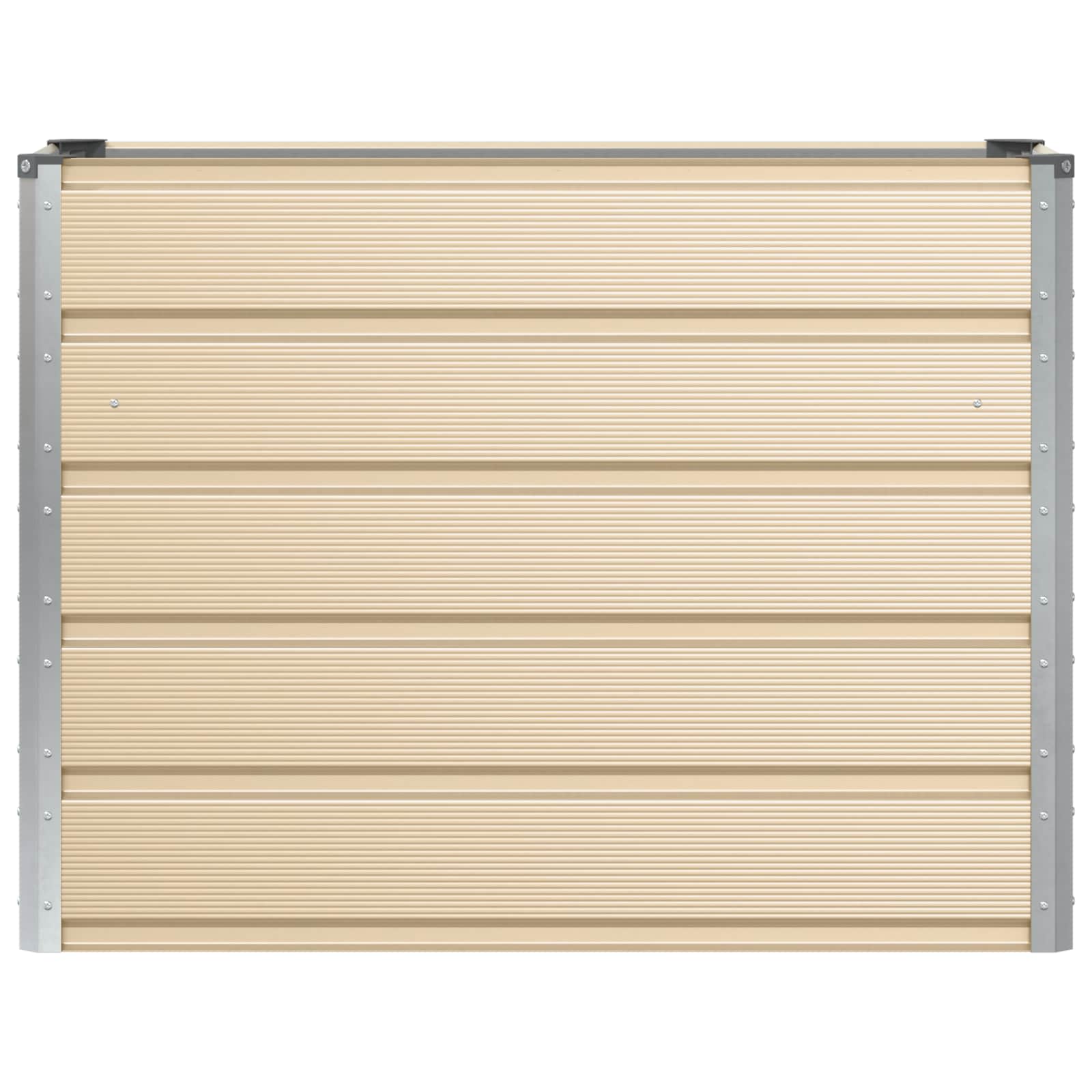 vidaXL Donica Kość słoniowa 100 x 40 x 75 cm Stal