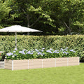 vidaXL Donica Kość słoniowa 400 x 80 x 45 cm Stal