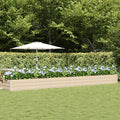 vidaXL Donica Kość słoniowa 600 x 80 x 45 cm Stal