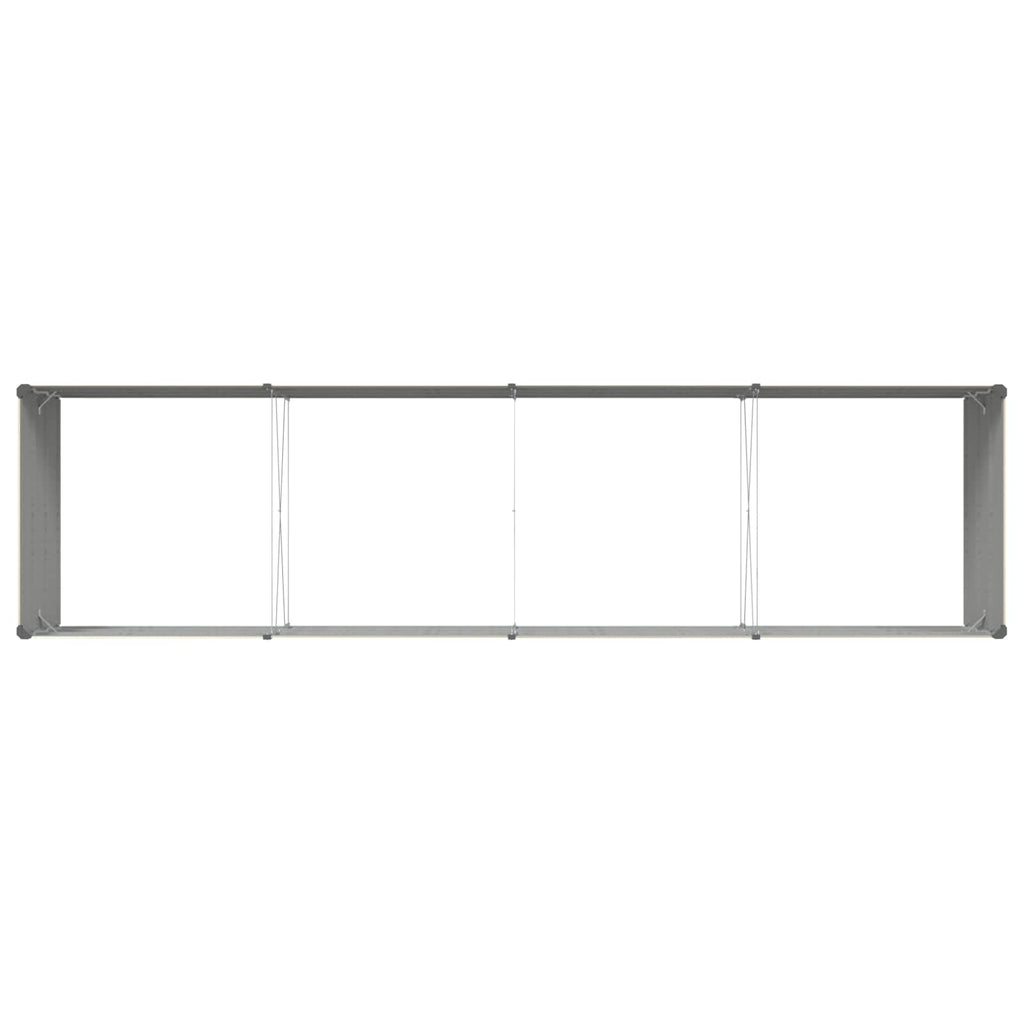 vidaXL Donica Kość słoniowa 385 x 100 x 45 cm Stal Galwanizowana