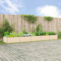 vidaXL Donica Kość słoniowa 480 x 100 x 45 cm Stal Galwanizowana