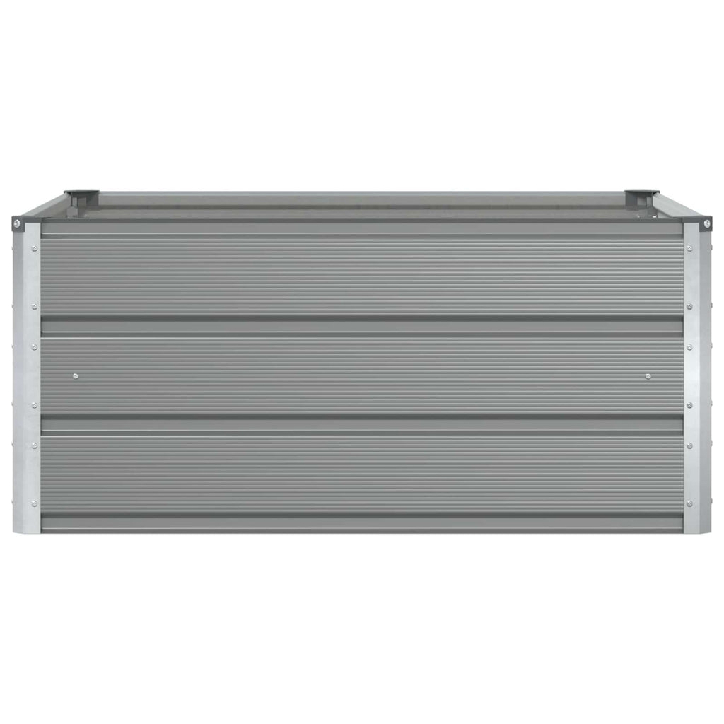 vidaXL Donica Jasnoszary 100 x 100 x 45 cm Stal