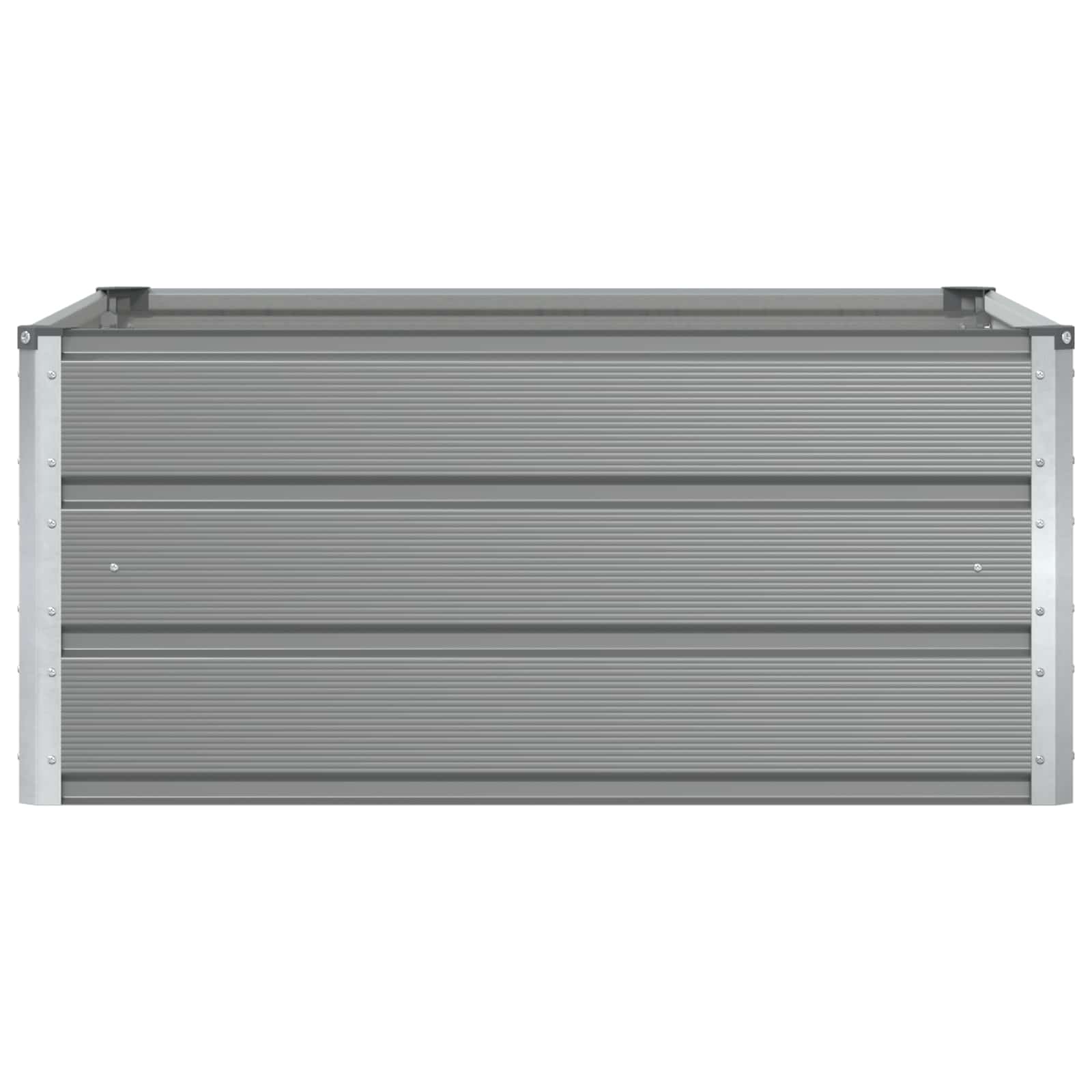 vidaXL Donica Jasnoszary 100 x 100 x 45 cm Stal