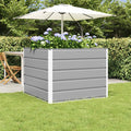 vidaXL Donica Jasnoszary 100 x 100 x 75 cm Stal