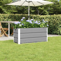 vidaXL Donica Jasnoszary 100 x 40 x 45 cm Stal