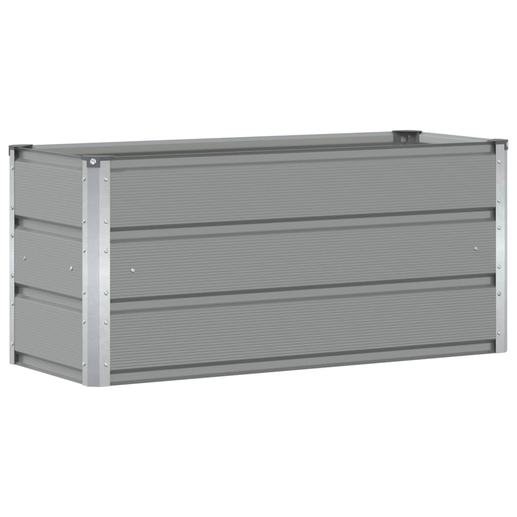 vidaXL Donica Jasnoszary 100 x 40 x 45 cm Stal