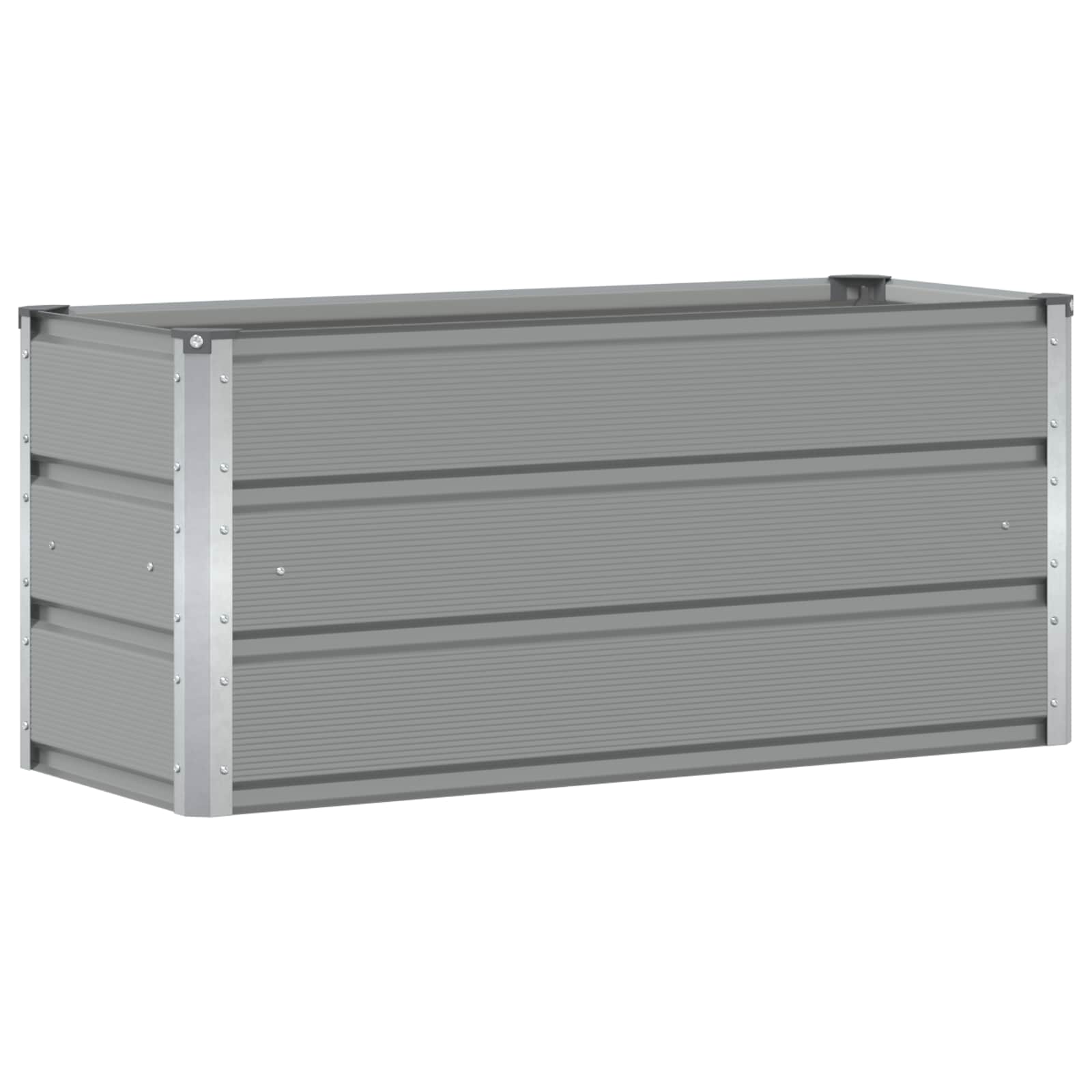 vidaXL Donica Jasnoszary 100 x 40 x 45 cm Stal