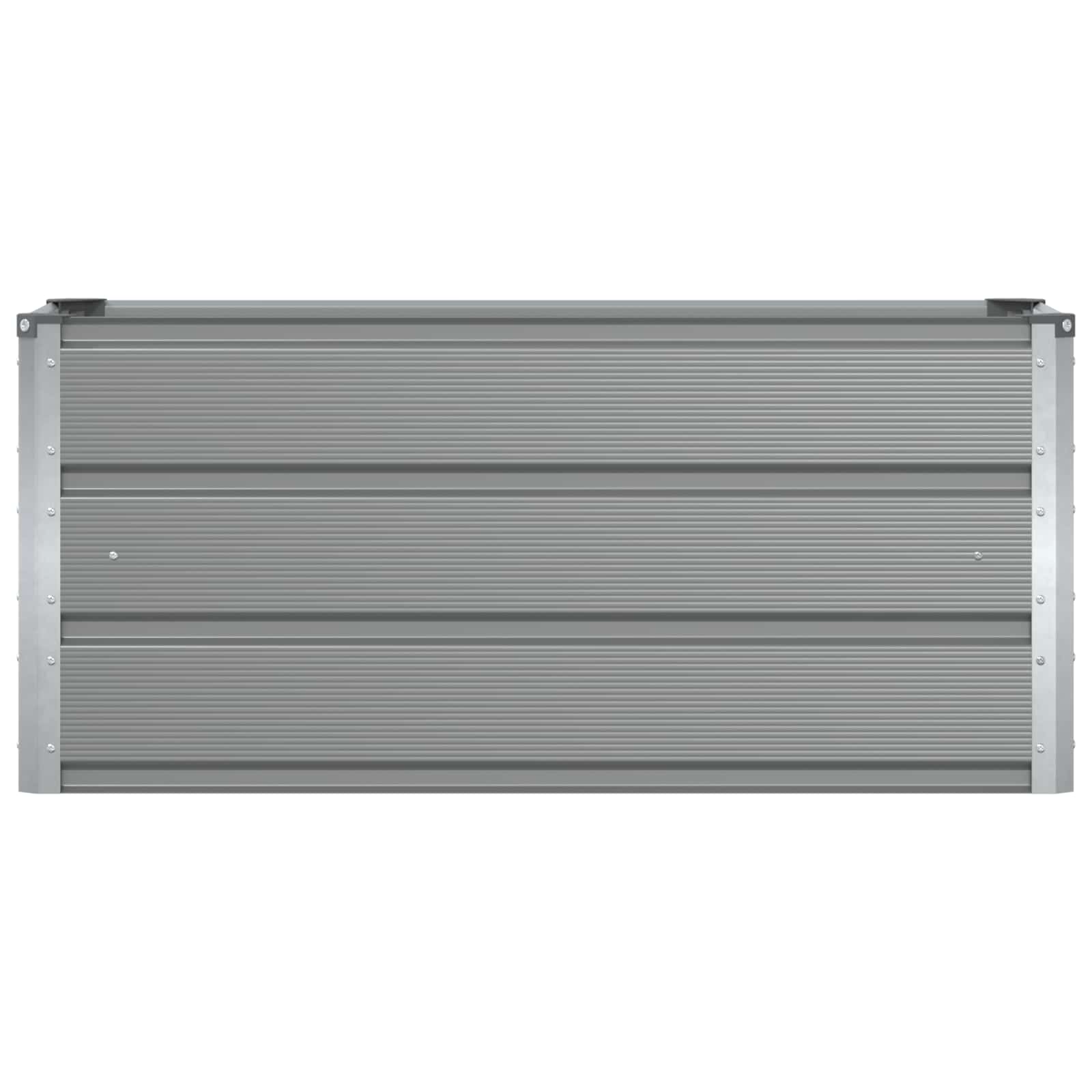 vidaXL Donica Jasnoszary 100 x 40 x 45 cm Stal