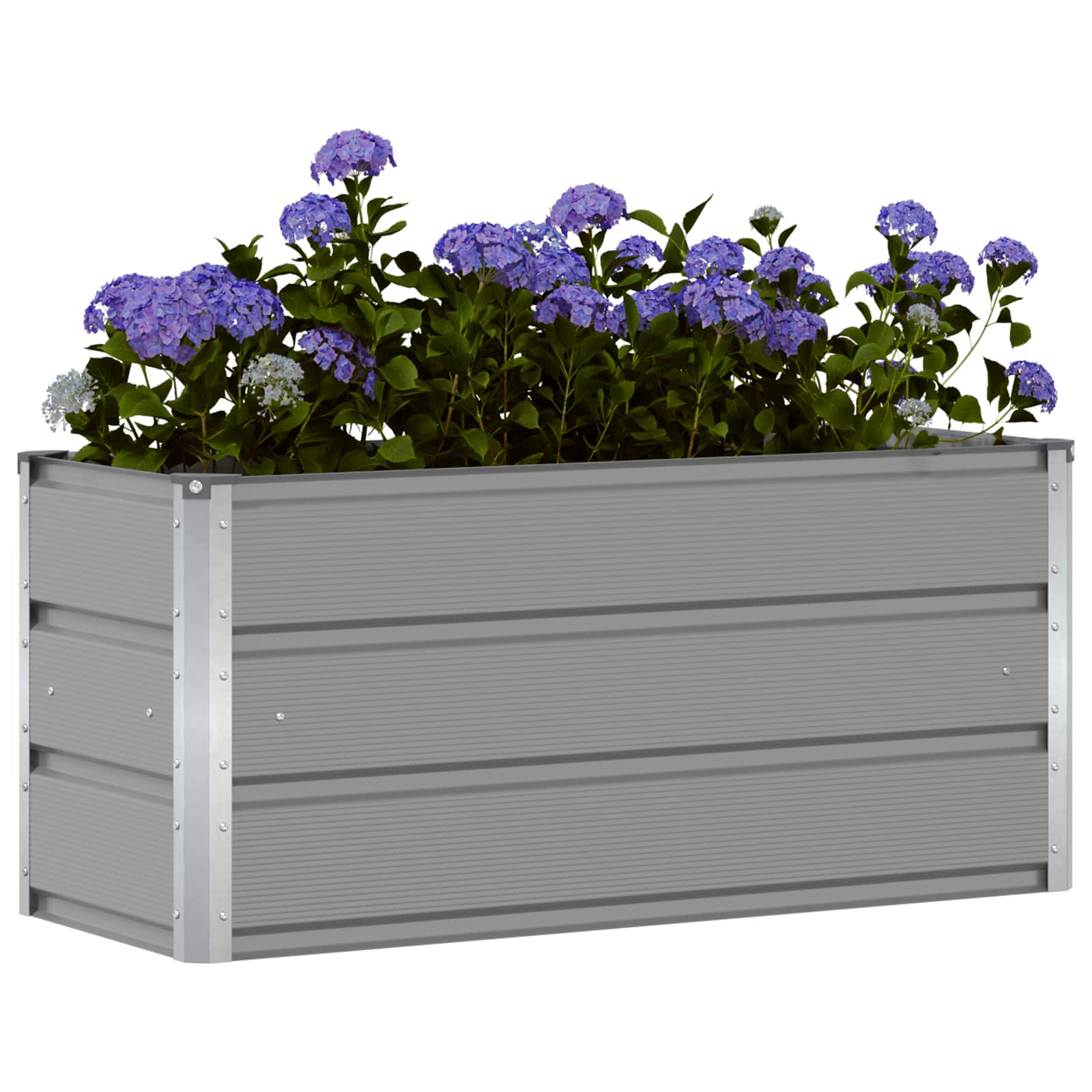 vidaXL Donica Jasnoszary 100 x 40 x 45 cm Stal