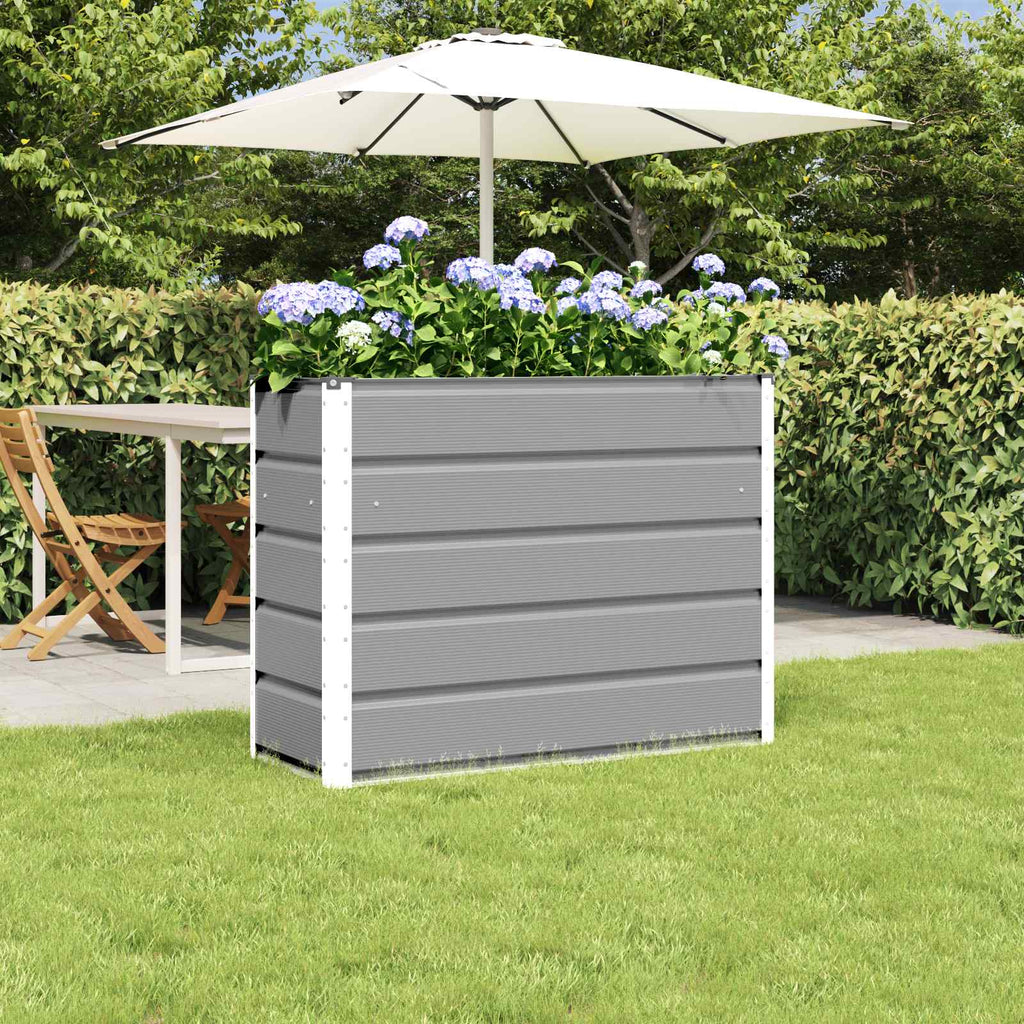 vidaXL Donica Jasnoszary 100 x 40 x 75 cm Stal