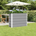 vidaXL Donica Jasnoszary 100 x 40 x 75 cm Stal