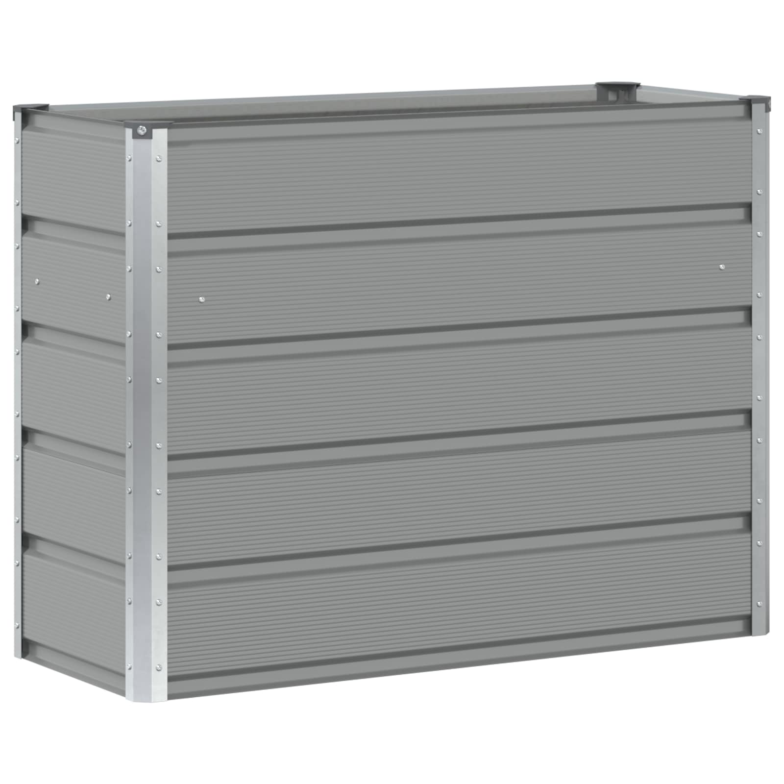 vidaXL Donica Jasnoszary 100 x 40 x 75 cm Stal