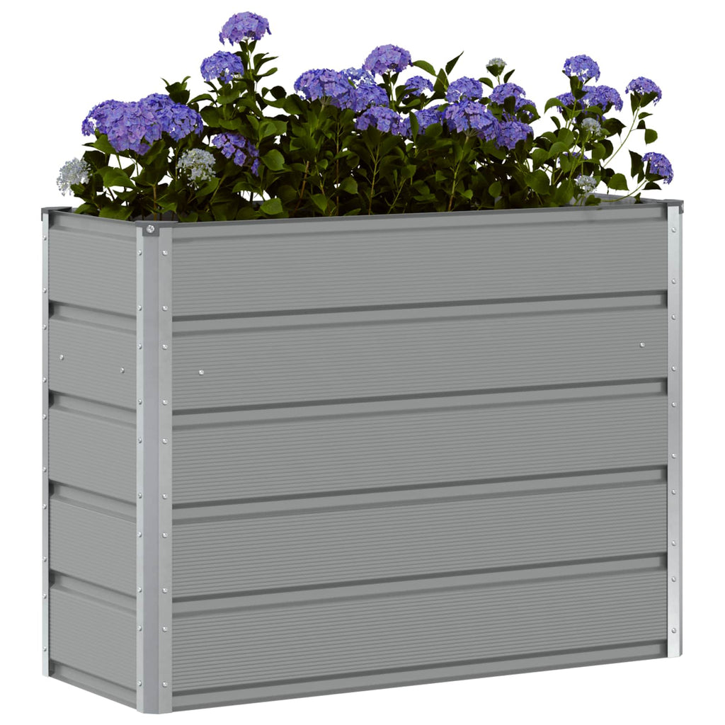 vidaXL Donica Jasnoszary 100 x 40 x 75 cm Stal