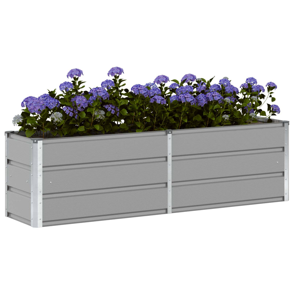 vidaXL Donica Jasnoszary 160 x 40 x 45 cm Stal