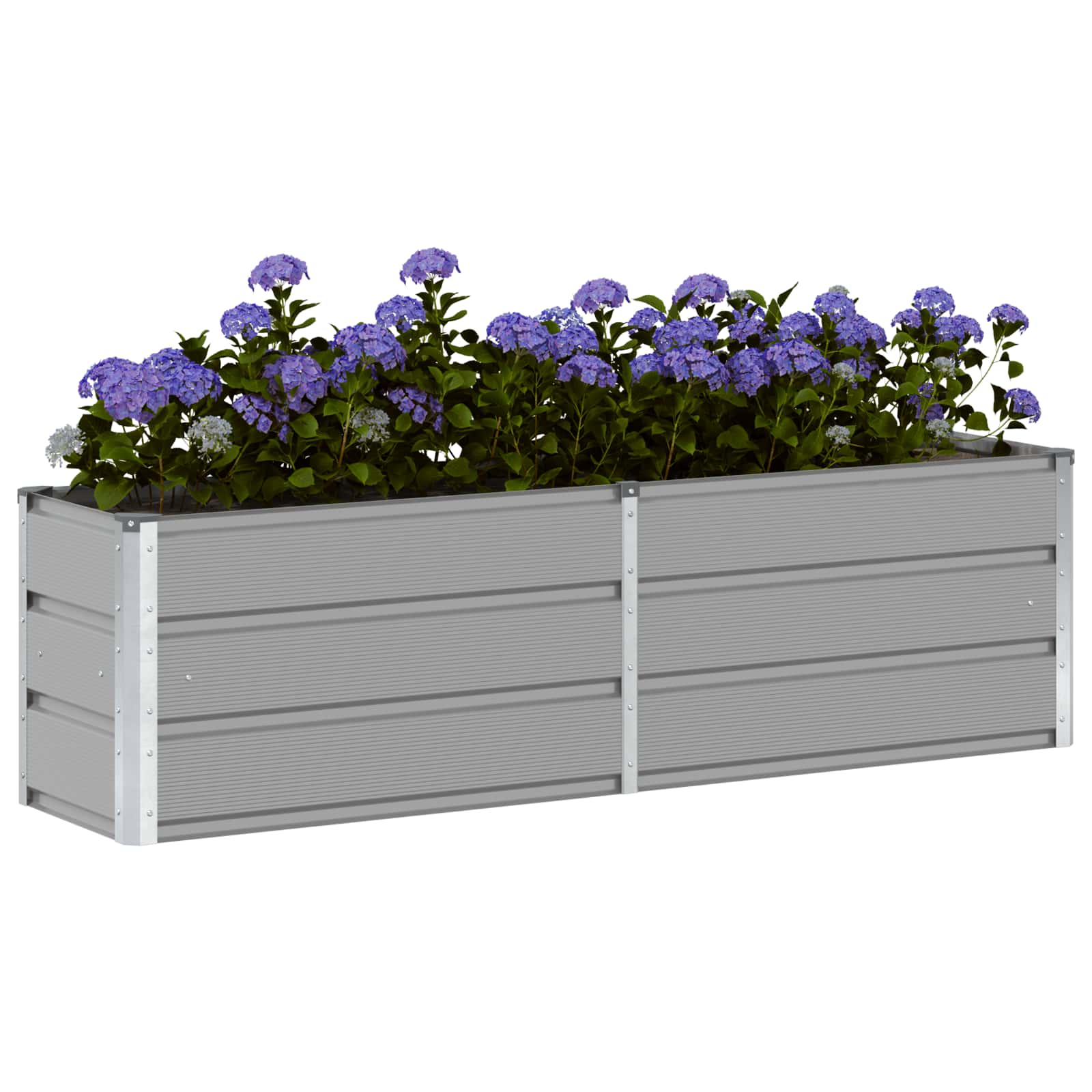 vidaXL Donica Jasnoszary 160 x 40 x 45 cm Stal