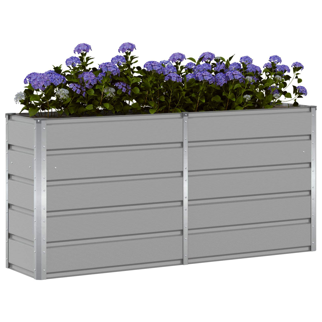 vidaXL Donica Jasnoszary 160 x 40 x 75 cm Stal