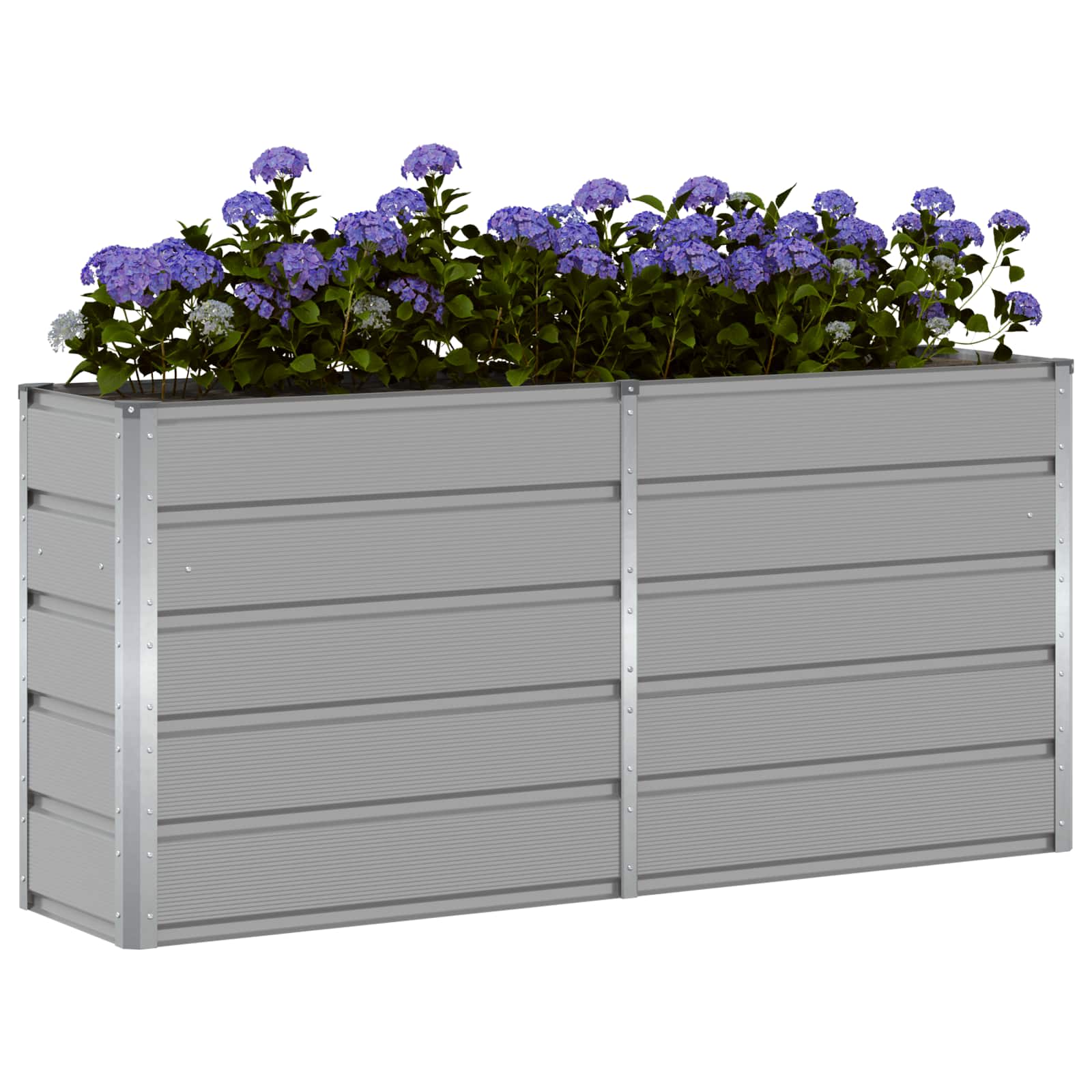 vidaXL Donica Jasnoszary 160 x 40 x 75 cm Stal