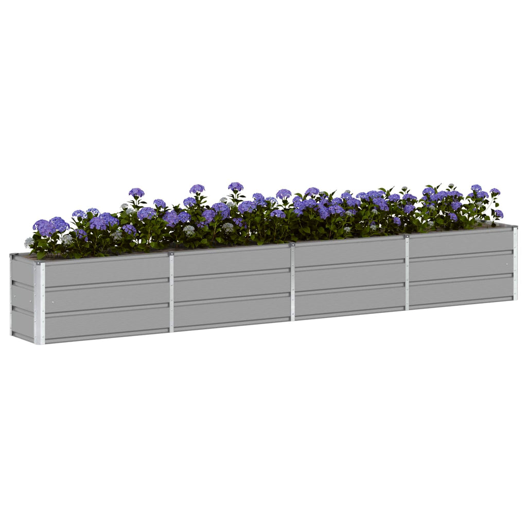 vidaXL Donica Jasnoszary 320 x 40 x 45 cm Stal
