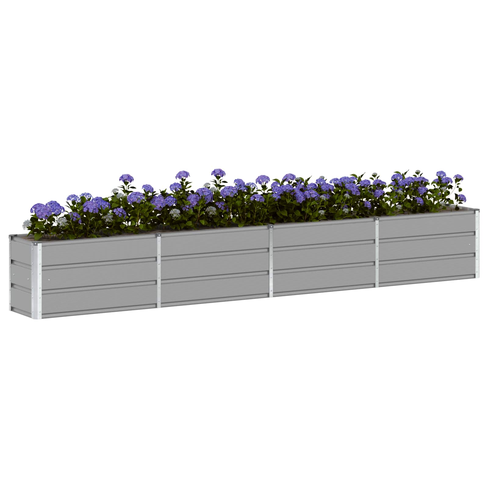 vidaXL Donica Jasnoszary 320 x 40 x 45 cm Stal