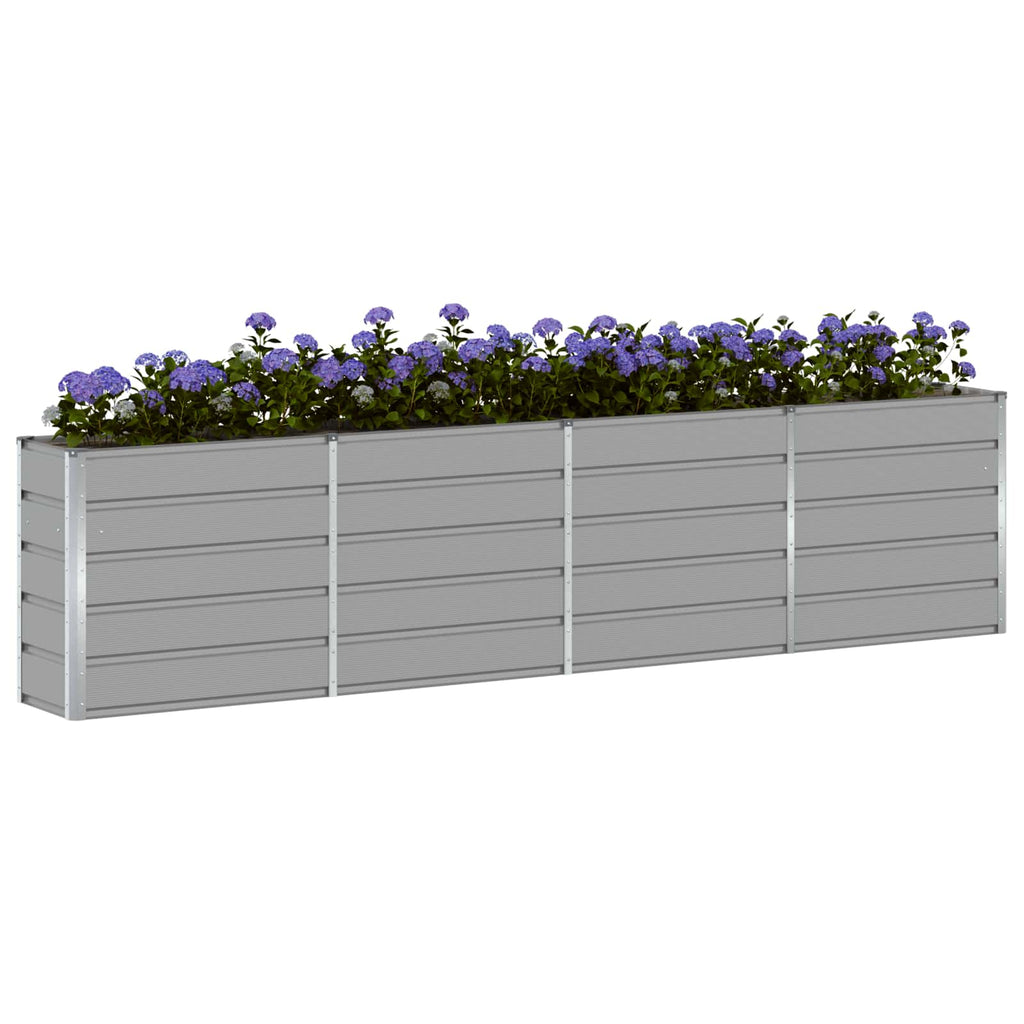 vidaXL Donica Jasnoszary 320 x 40 x 75 cm Stal