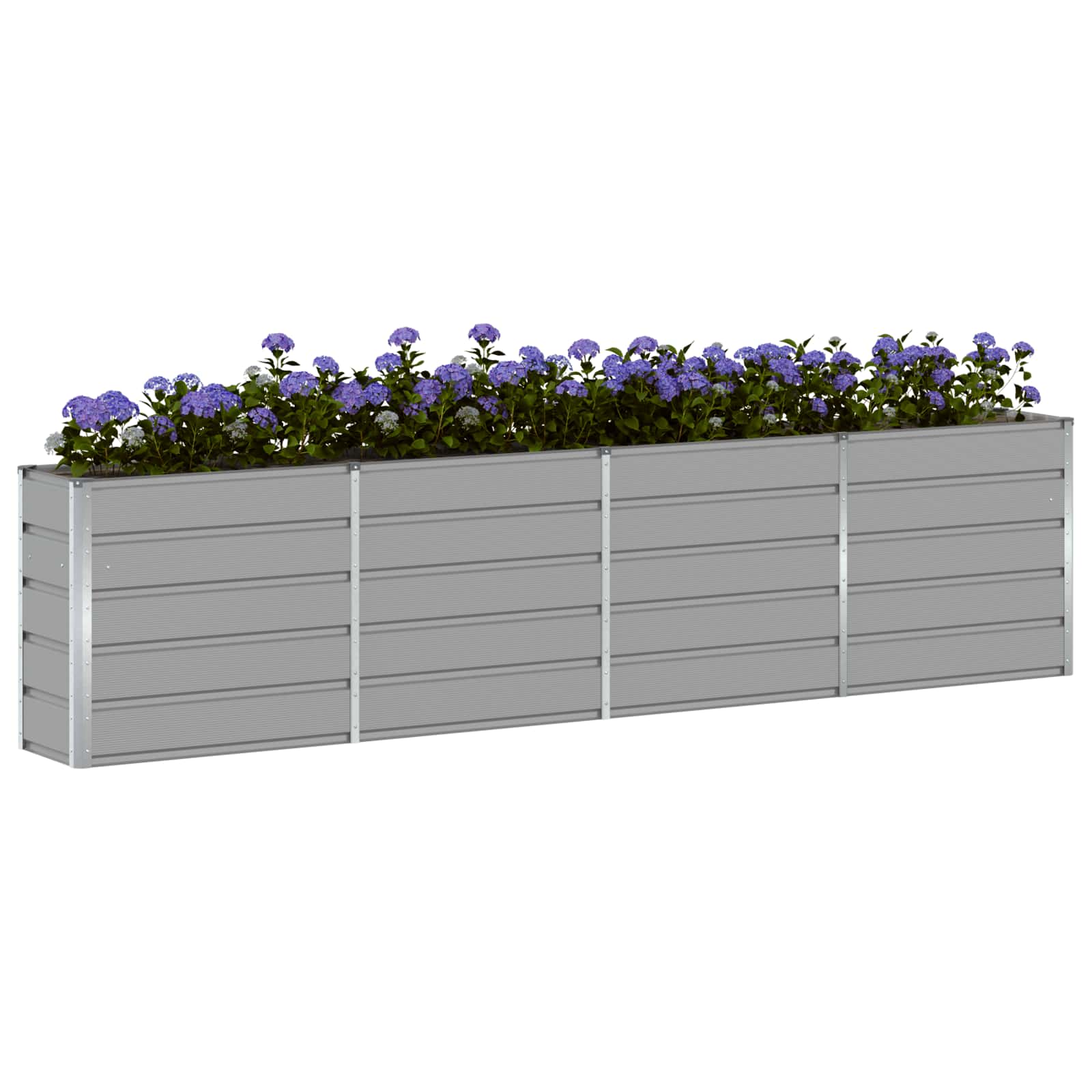vidaXL Donica Jasnoszary 320 x 40 x 75 cm Stal